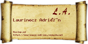 Laurinecz Adrián névjegykártya